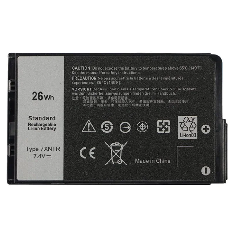 New 7.4V 26Wh 3513mAh 7XNTR Laptop Notebook Batteries For Dell Latitude 7202 7212 Rugged Extreme Tablet J7HTX 4Cell