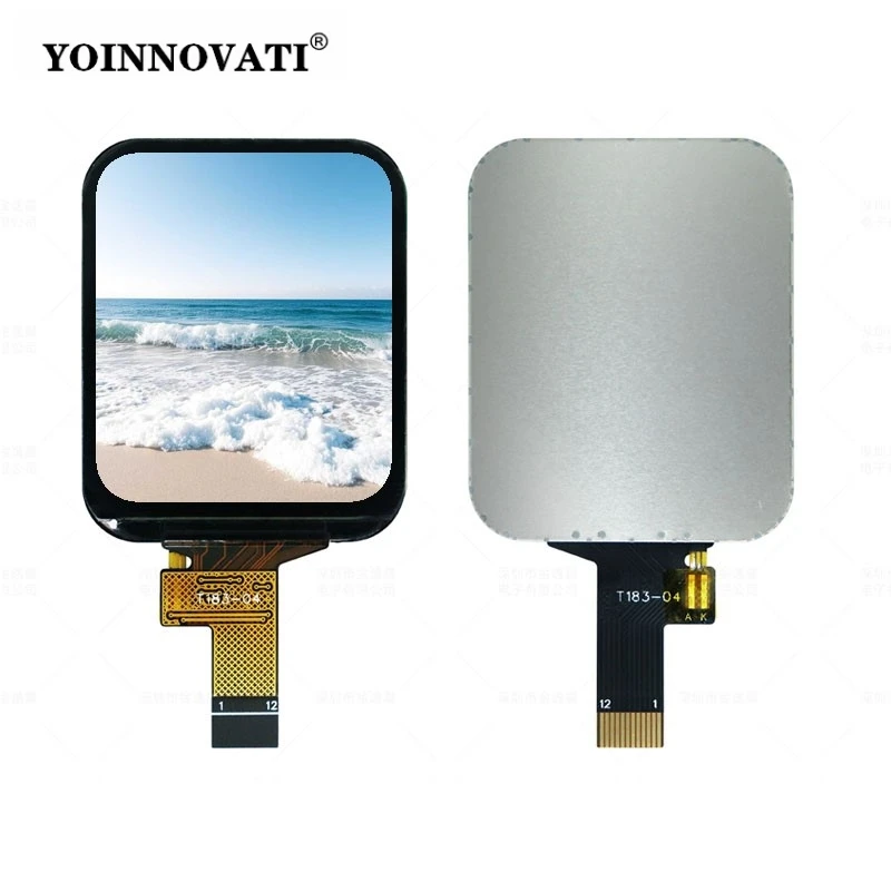 

1.83 Inch IPS TFT LCD Display Module ST7789 240x284 SPI Round Corner Screen 170° Viewing Angle 12-Pin Plug Color Screen