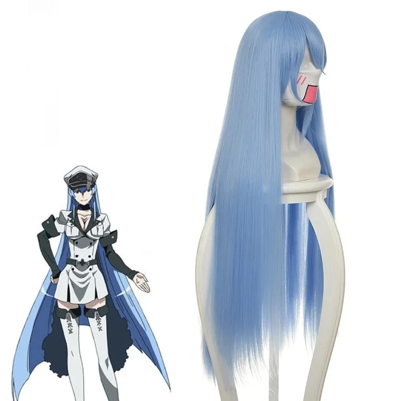 

HITMAN REBORN Bluebell 100 см синие длинные парики для косплея синтетическое термостойкое волокно