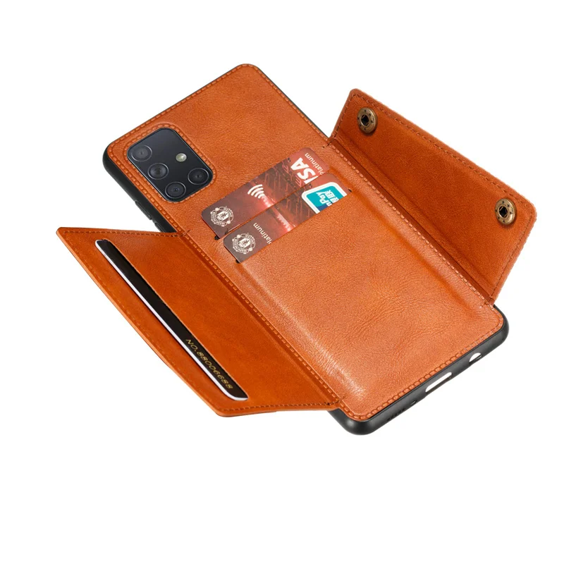 PU Leather Flip Case For Samsung Galaxy A12 A22 A32 A42 A52 A72 A33 A53 A73 A21S A31 A51 A71 M52 Multi Card Holder Wallet Cover