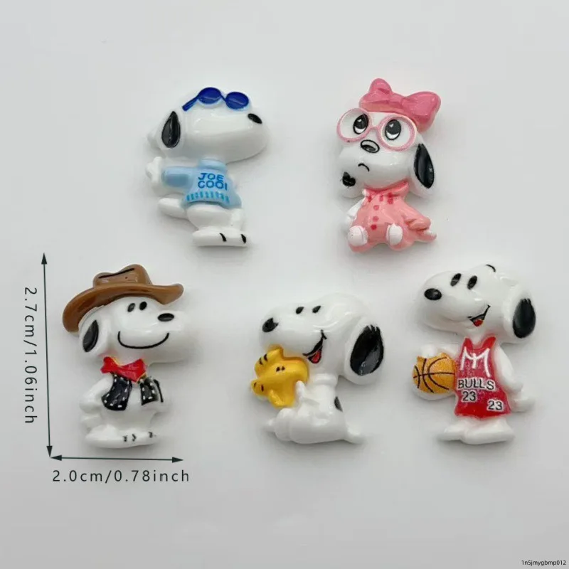 10 Stück Cartoon Niedliche Kleine Accessoires Süße 3D Welpen-Harz-Accessoires DIY Ohrstecker-Zubehör – Detail 1