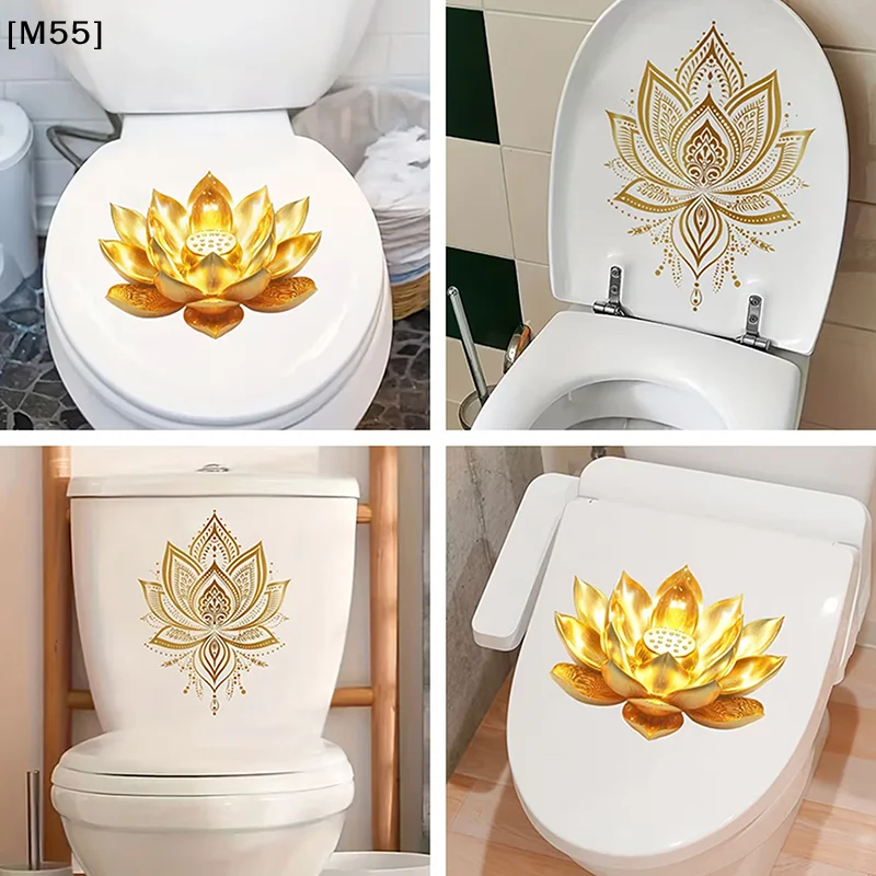 Home Decor Zen Style - Adhesivo de Loto Dorado, Decoración de