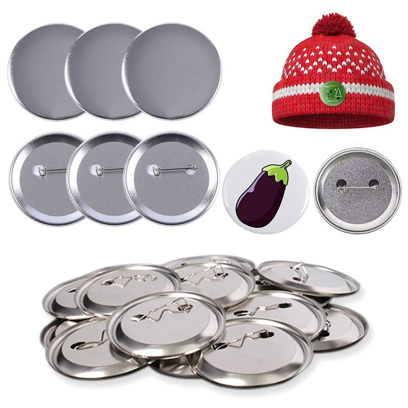 30/60/90er Set Metall-Anstecknadeln zum Basteln, 37mm Größe, Kreative Handgemachte DIY Blanko-Anstecker, Kunsthandwerk, Geschenkherstellung, Bastelbedarf ZYF