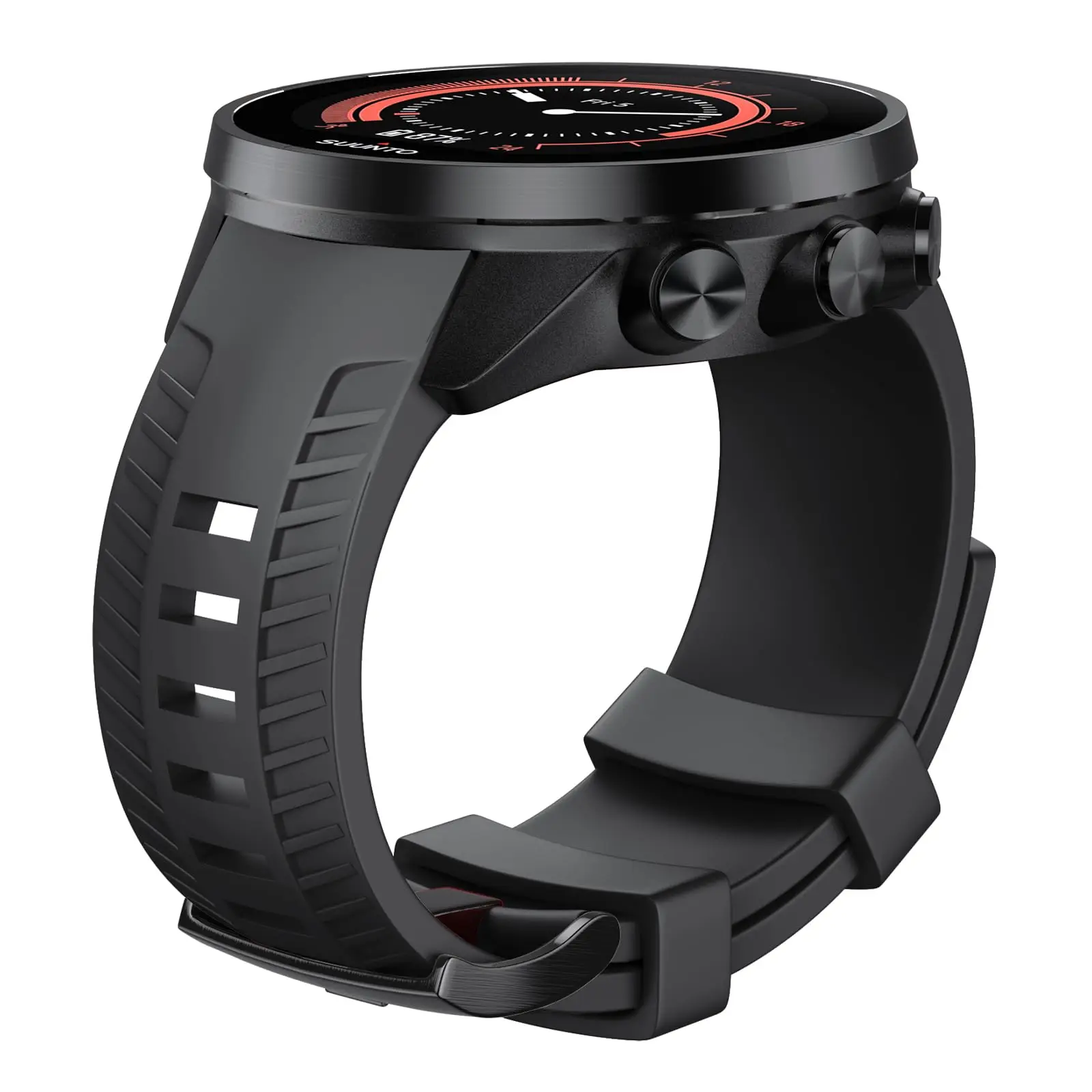 حزام ساعة من السيليكون لـ Suunto 9/Suunto 9 Baro، لـ Suunto Spartan Sport Wrist HR/Baro Relacement Band للرجال والنساء