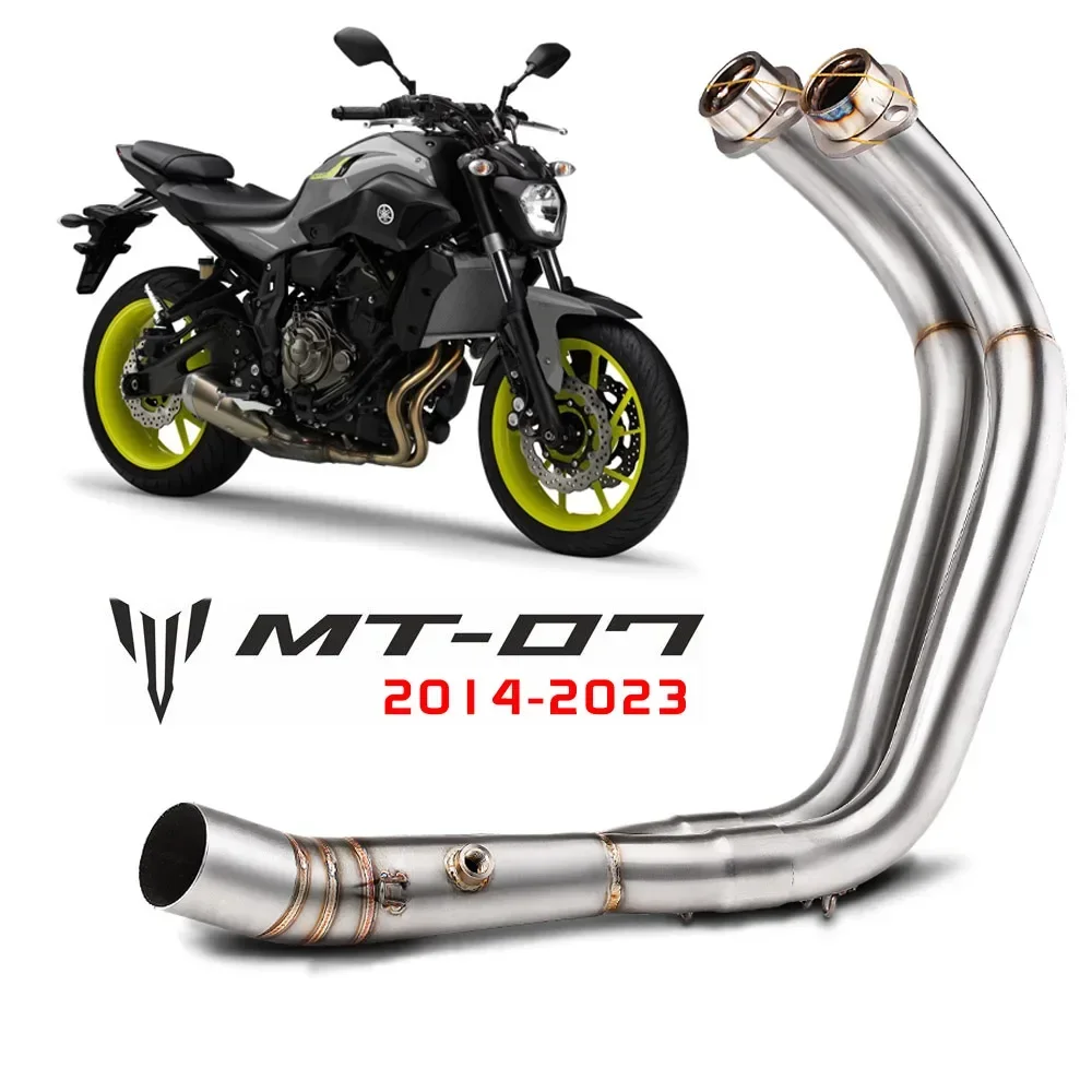 MOTORCYCLE EXHAUST MUFFLER FULL SYSTEM SLIP ON FOR YAMAHA MT07 mt-07 2014-2023 Motorcycle Muffler Exhaust Pipe