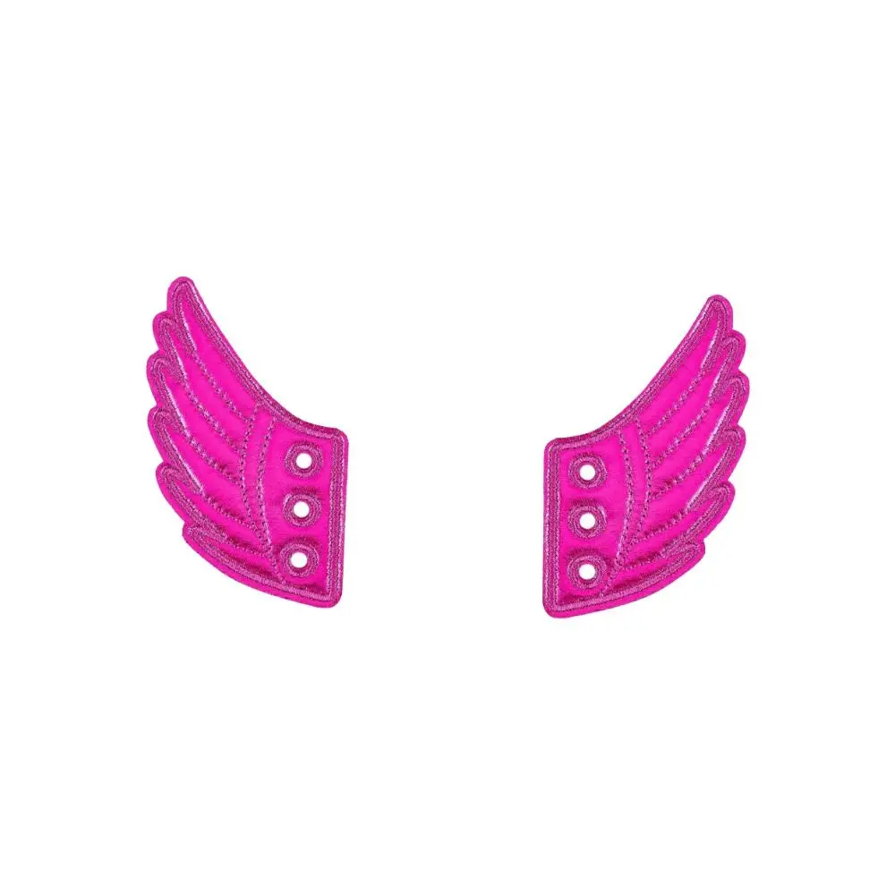 Handmade Fabric Shoe Decoration Wings Shape Multi-color DIY Shoe Charms Detachable Casual Detachable Shoe Accessories