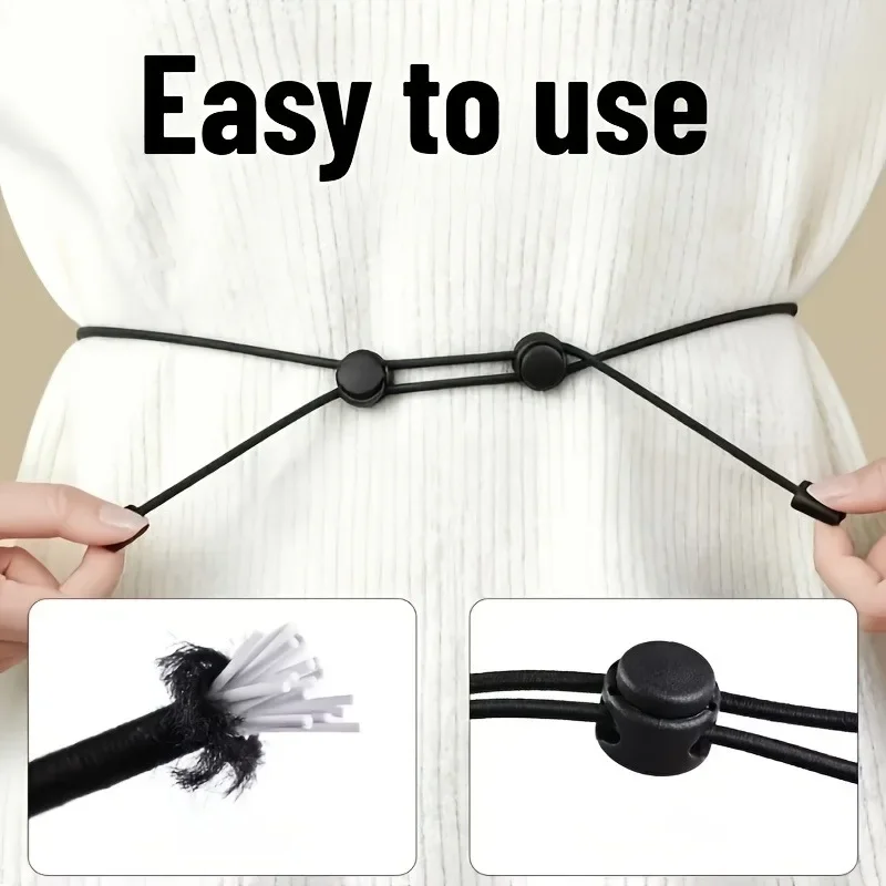 1 PCS Adjustable Drawstring Waistband - Invisible Hem Tightener, Sweater Clipper, Hooded Sweatshirt Waistband