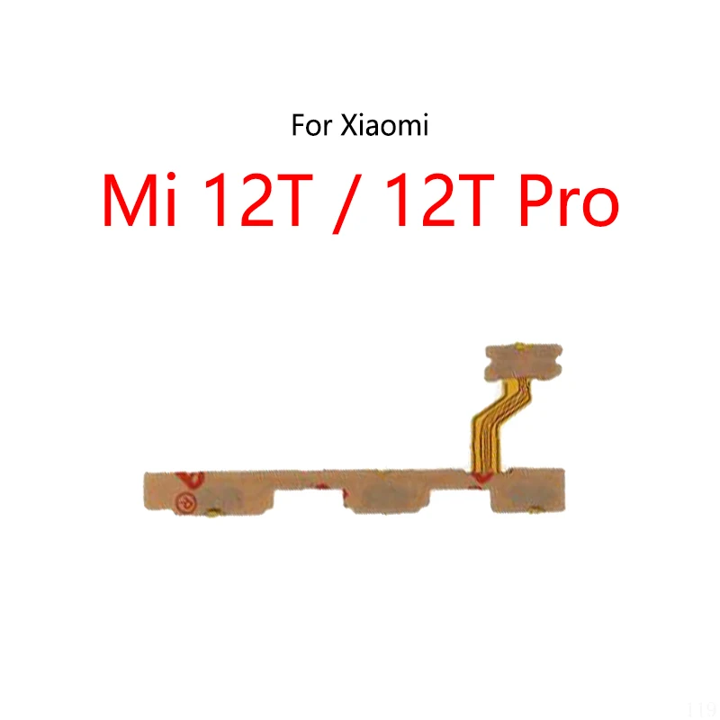 Power Button Switch Volume Mute Button On / Off Flex Cable For Xiaomi Mi 12T Pro