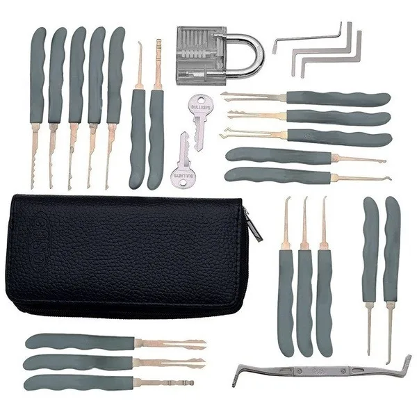 24Pieces Lock Pick Tools Kits and Extractor Set for Car Locks Ideal for Beginners and Professionals Locksmith Tool Set
