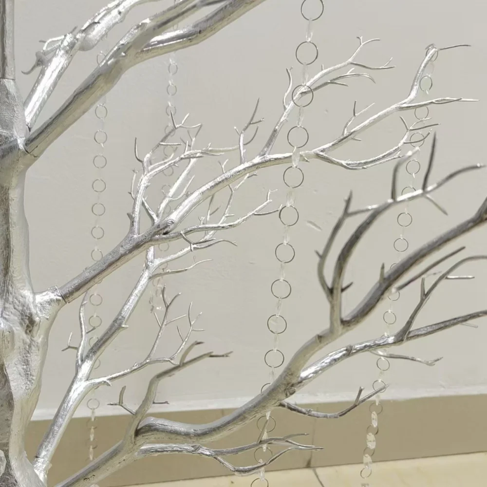 60 cm Goldener Ast-Baum Ornament Hochzeitsdekoration Funkelnder Baum für Blumenanhänger Weihnachtsfeier Tischdekoration – Detail 7