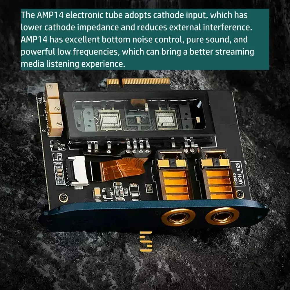IBasso DX300/320 плеер AMP14 4,4 мм Android HiFi карта усилителя наушников AMP13 3,5 мм Nutube 6P1 вакуумная трубка карта усилителя наушников