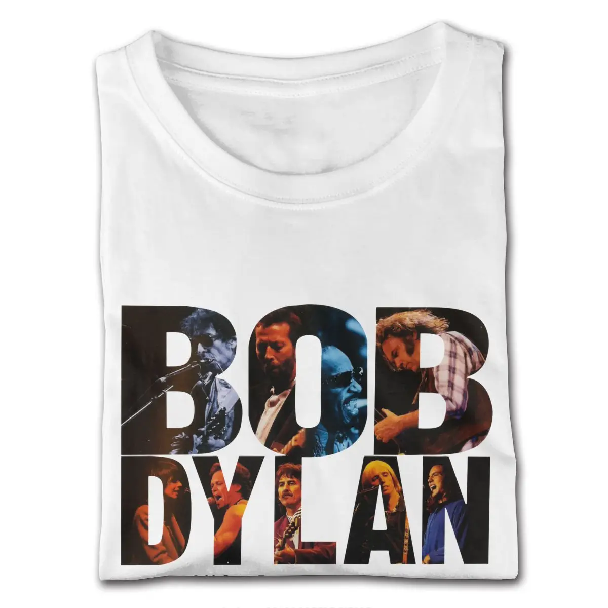 جميل خمر الرجال المملكة المتحدة بوب ديلان 30th الذكرى الحفل الاحتفال تي شيرت للرجال 3XL قصيرة الأكمام الأبيض طاقم الرقبة تي شيرت #2