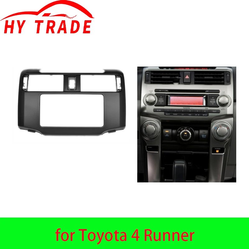 

HY for Toyota 4 Runner Double Din fascia Radio DVD Stereo Panel Dash Mounting Installation Trim Kit Face Frame Bezel