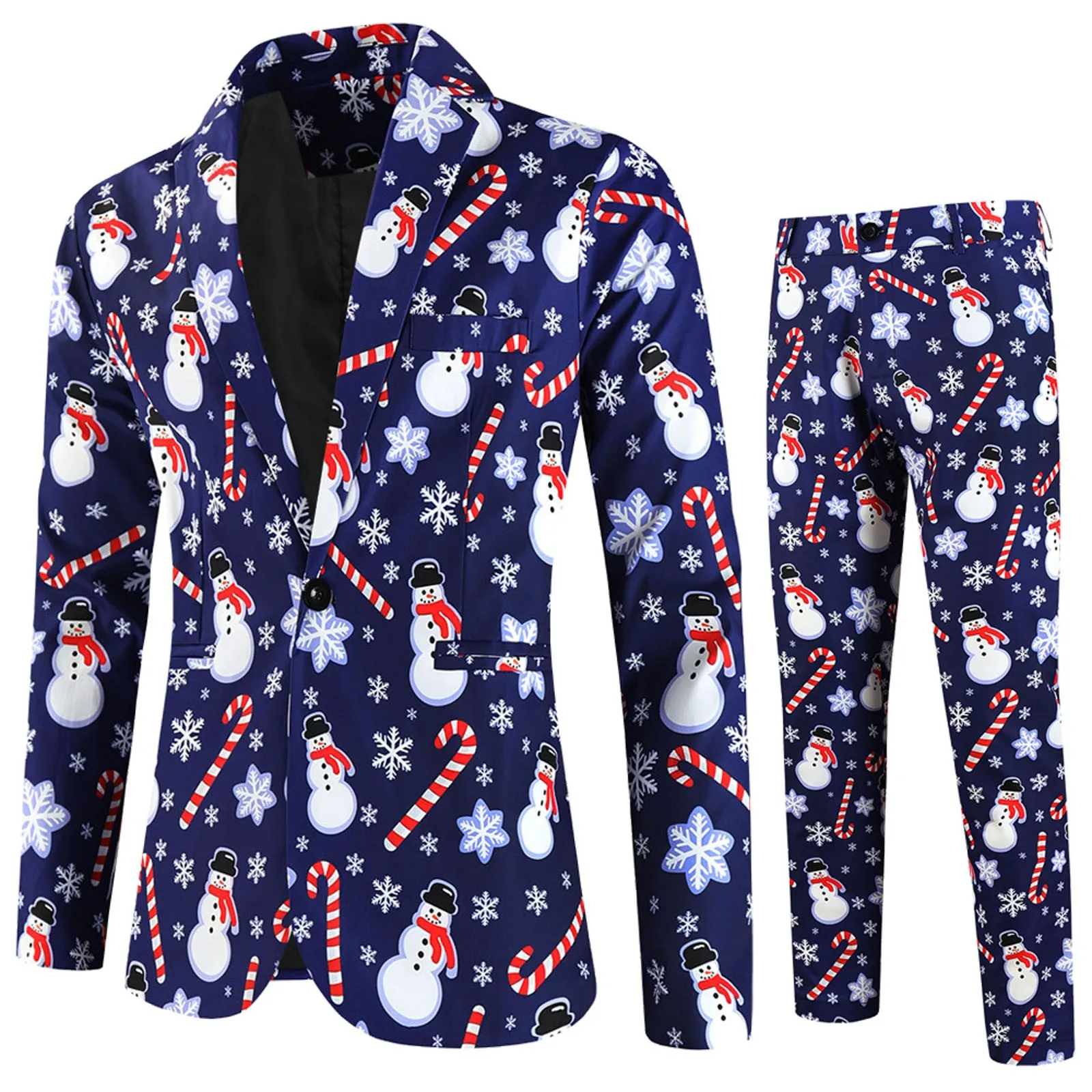 

X Suit Mens Christmas Day Four Seasons Can Wear Mens Christmas Suit 3D Printed Suit Suit 2 Piece Set All Tuxedo Men