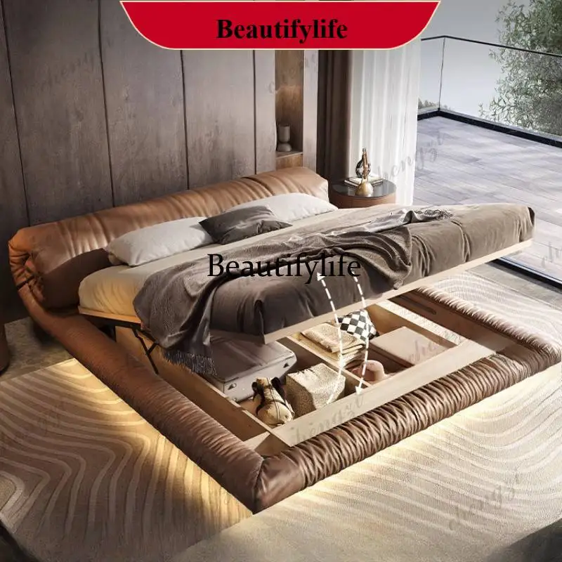 

G153 European Heavy Double Bed Decoration Brown Designs Frame Wooden Double Bed Adults Modern Style Cama De Casal Furniture For