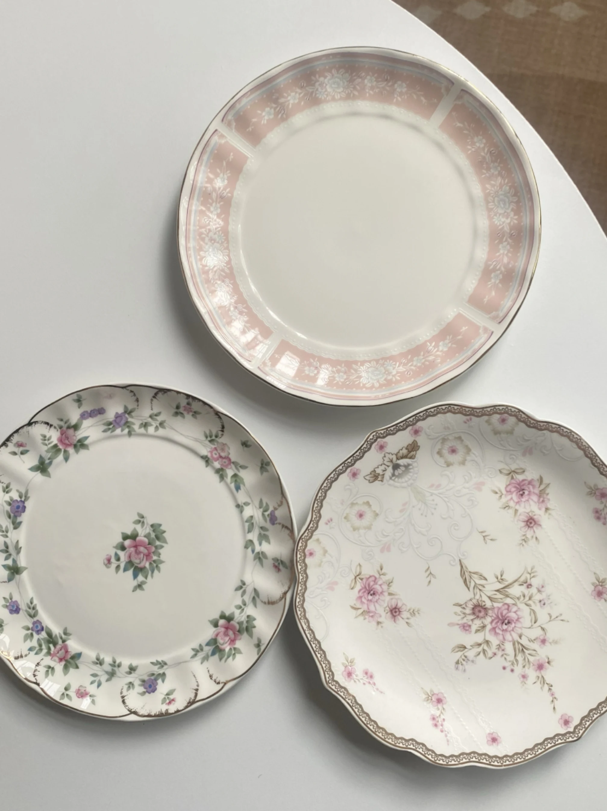 

Ele Cerc теробеденный чай Dert Plate 7-дюймовая плоская твердая тонкая фарфоровая тарелка с цветочным узором, универсальная домашняя тарелка