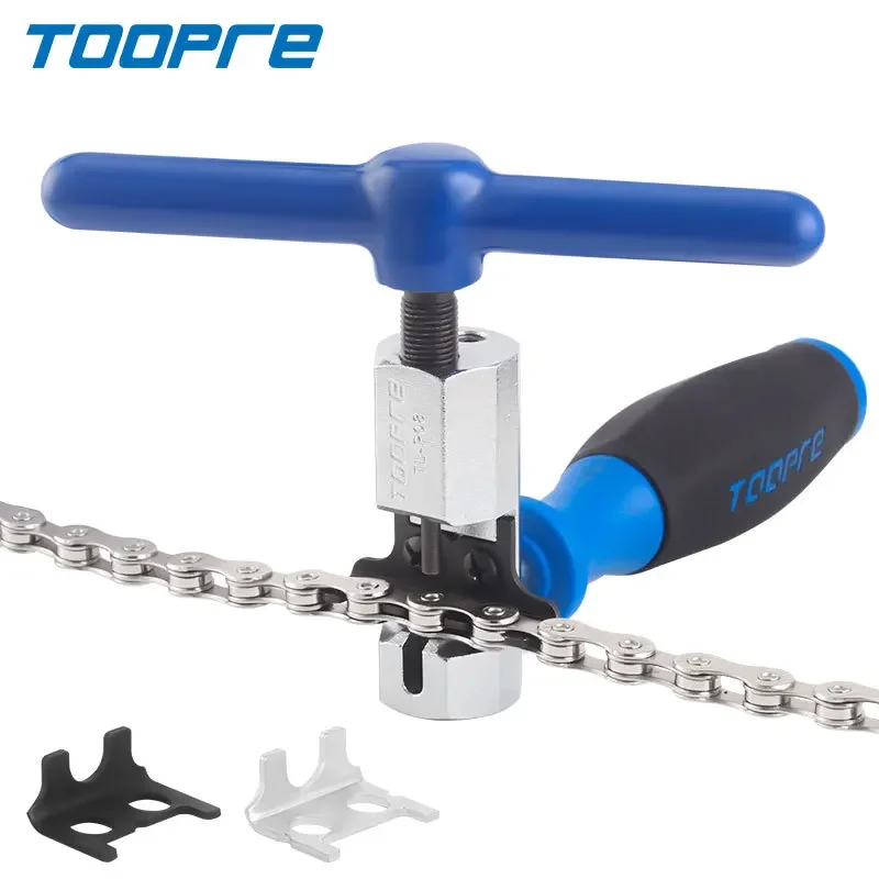 TOOPRE Fahrrad-Kettenbrecher Mountainbike-Kettenentferner Montage- und Demontage-Werkzeug 12-Gang Universal-Ersatzkit Fahrrad-Reparaturwerkzeug