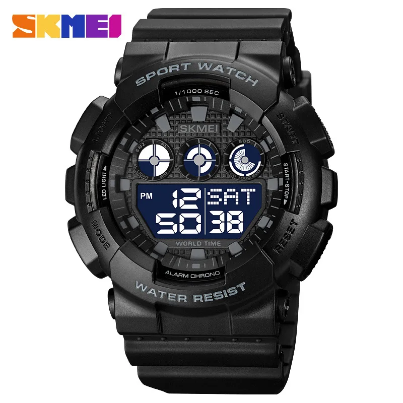 

Skmei Multi-Functional Sports Electronic Watch Men's Fashionable Outdoor Waterproof Junior High School Student Trendy Watch