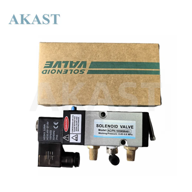 Atlas Neumann Air Compressor Solenoid Valve 1639696461 Dryer Solenoid Valve 1639630499  NASS coil
