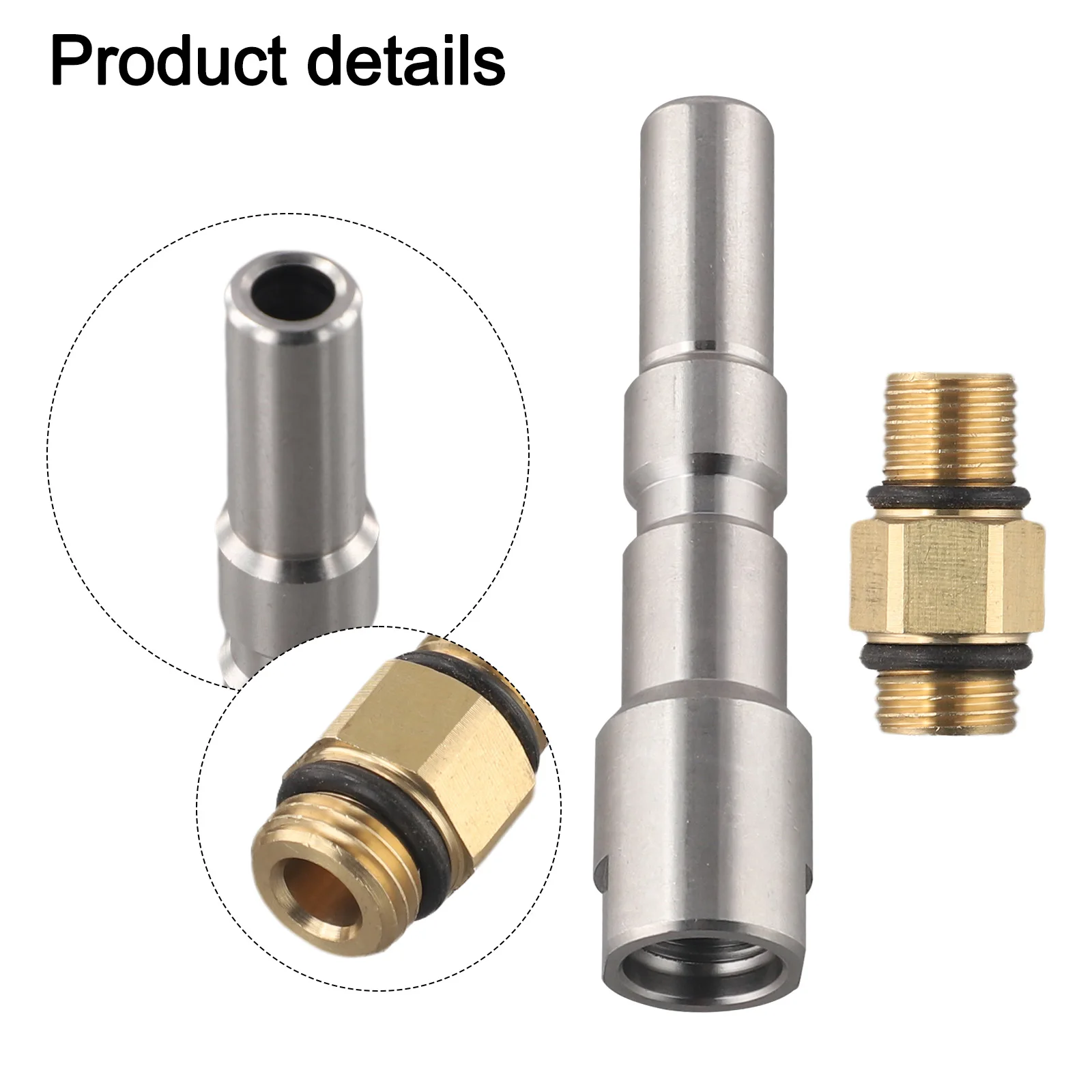 200bar-2900PSI Foam Pot connector 2Pcs Set Stainless steel 1/4