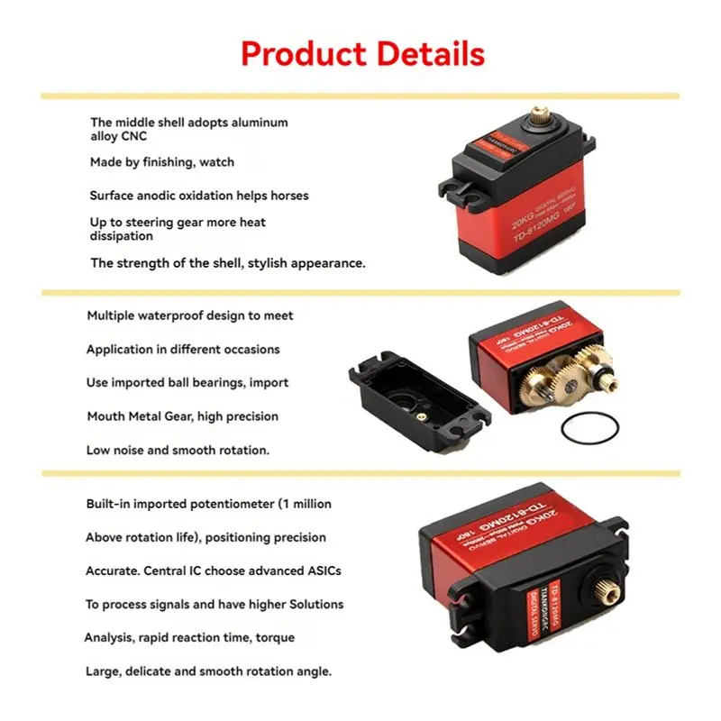 3CGRO-10X 20KG Digital Servo Large Torque+20KG Servo Parabolic Switch Device Aerial Vehicle Throw Device For RC Drone Cars