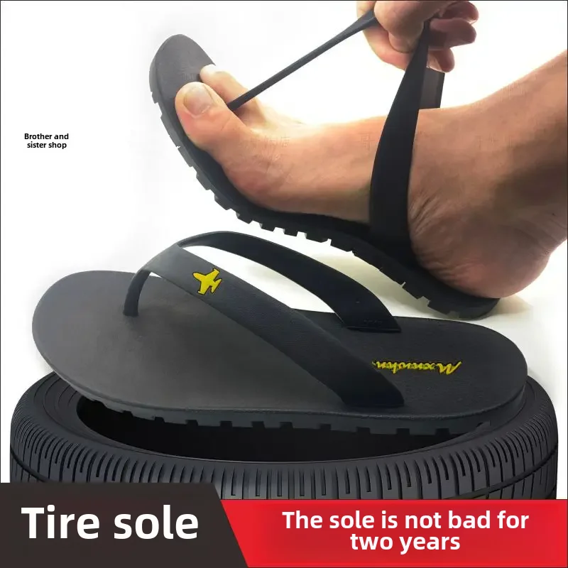 Vietnam Rubber Slippers New Arrival Thailand Tire Base Style Men's Slippers Casual Wear Resistant Outerwear Premium Quality