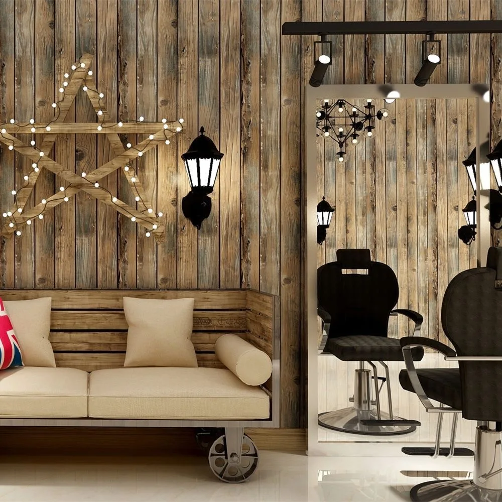 

Наклейка на стену с имитацией древесины, темно-коричневая гостиная, столовая, фон, стена ореха, цвет ПВХ обои, самоклеящиеся