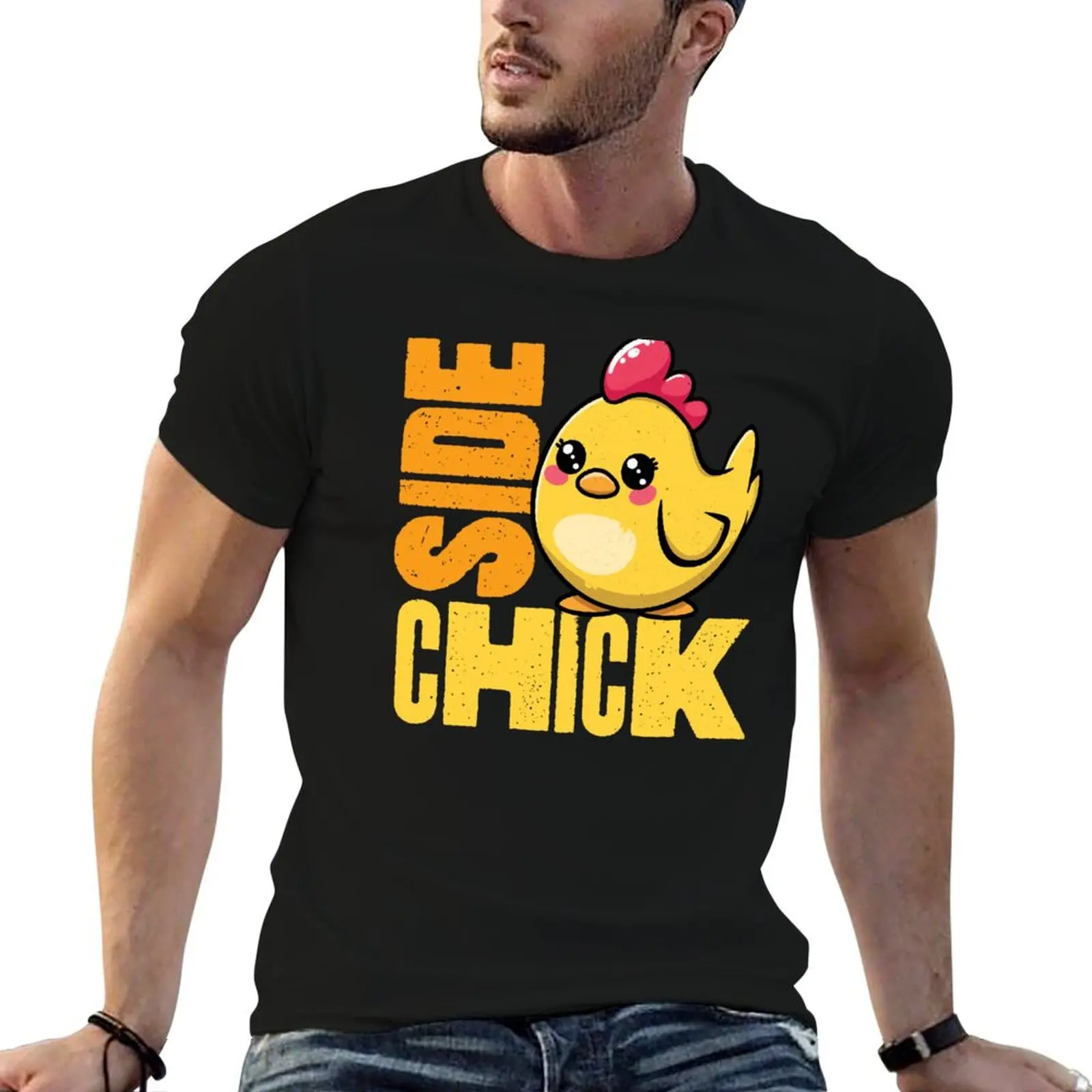

Side t Chick t man shirts cotton shirts for funny men T-Shirt