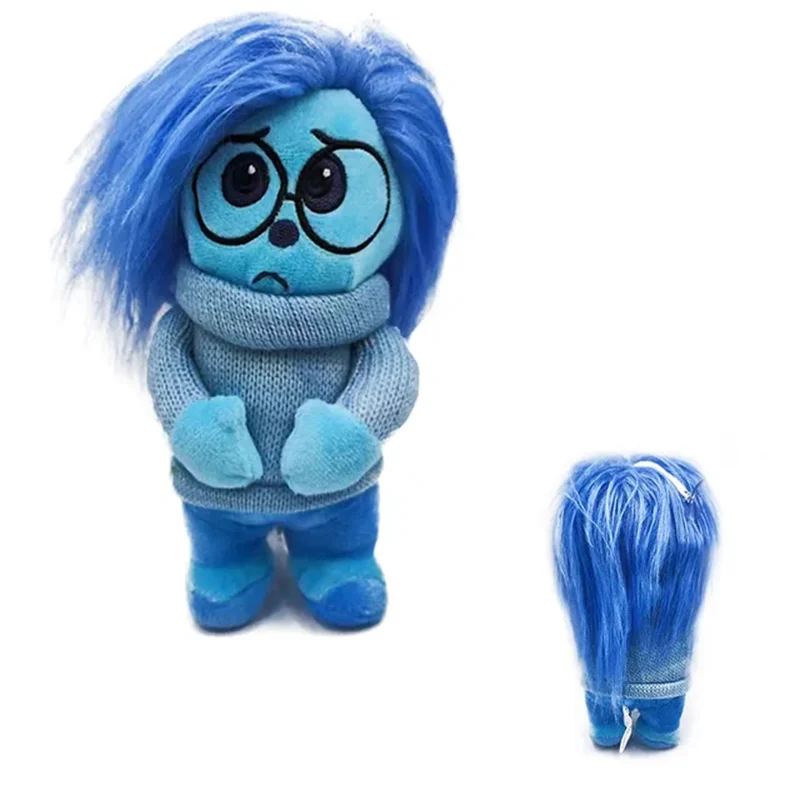 Newet Disney Movie Inside Out 2 Plush Toys Sadness & Joy Cartoon 20cm Plush Toy Dolls Kawaii Children Birthday Gift