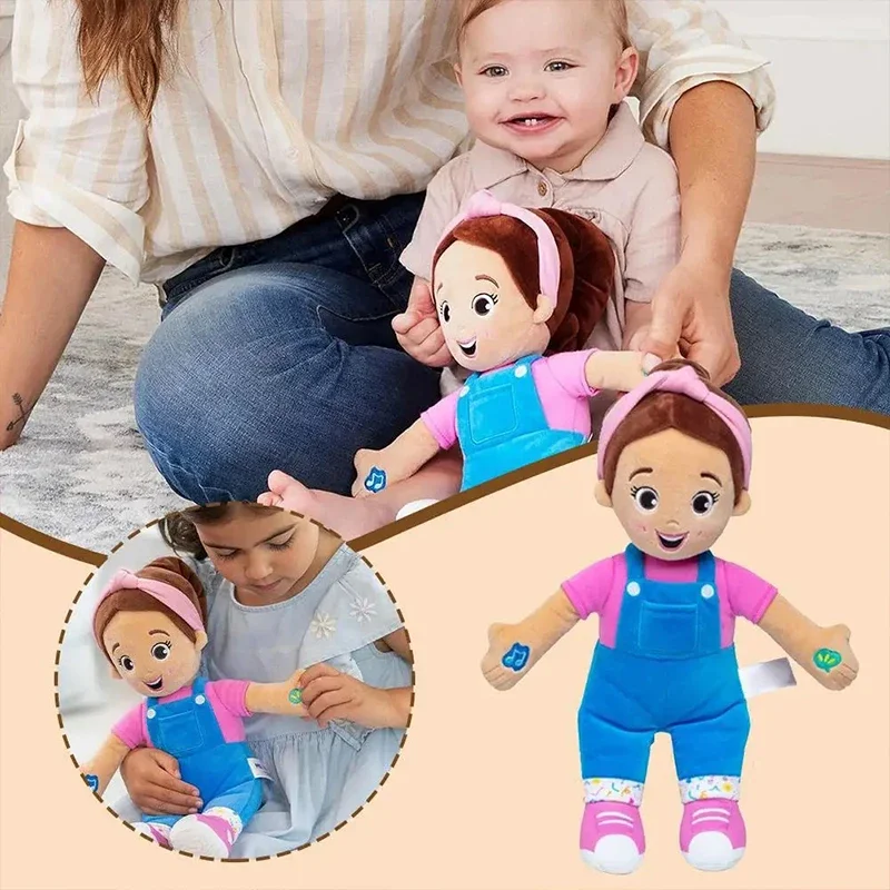 # /Auf Lager Miss Rachel Niedliches Plüschpuppenspielzeug Rachel Sprechen und Singen Interaktive Puppe Geschenk Cartoon-Stil Kinder Stoffpuppe
