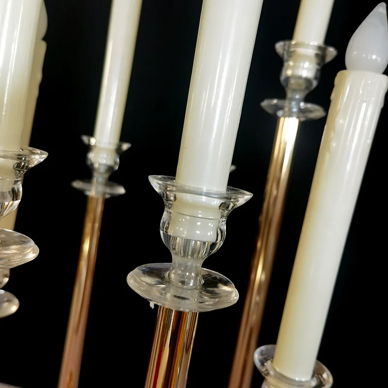 Metallhalter, Acryl-Kerzenständer, Blumenvasen, Hochzeitstisch-Mittelstück, Säulenständer, Wegführung, Partydekoration – Detail 5