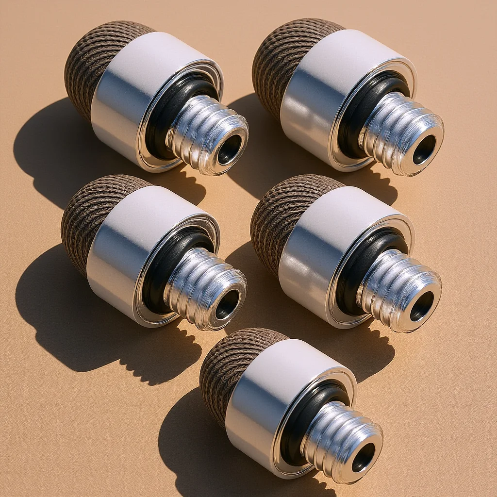 

5 шт., емкостные насадки для стилуса, внешняя резьба, проводящая ткань, сменные наконечники для стилуса для сенсорного экрана, пишущего рисования