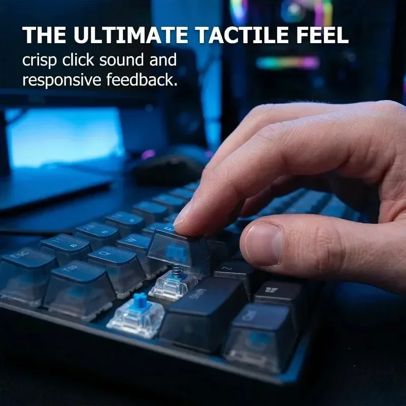 20–100 Stück Tastaturschalter, Tastatur-Klicker, Tastenersatz, 3-poliger taktiler Schalter, Tastatur-Ersatzzubehör und Clip – Detail 17