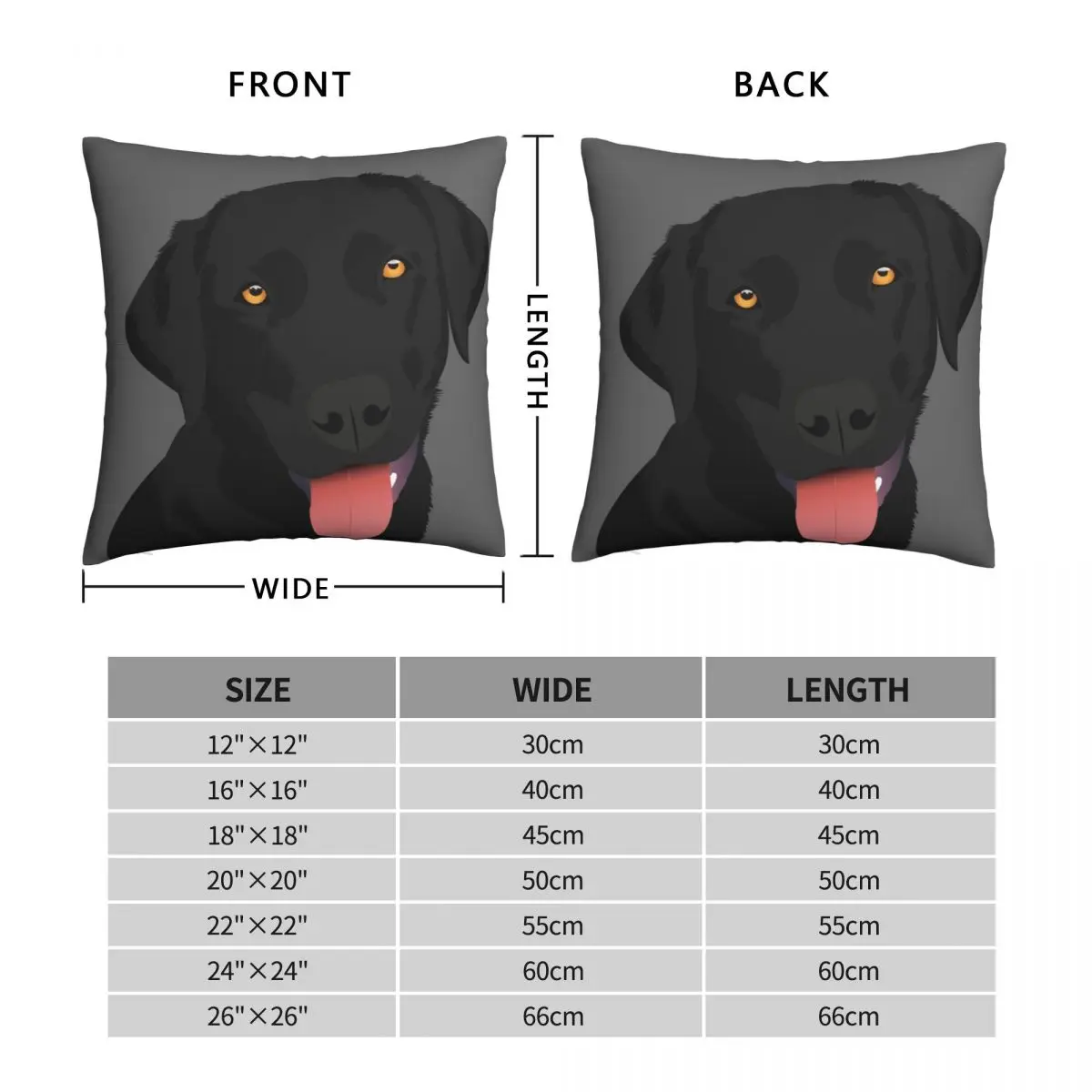 Bruno The Black Lab Pillowcase Polyester Linen Velvet Creative Zip Decor Throw Pillow Case Home Cushion Cover Wholesale