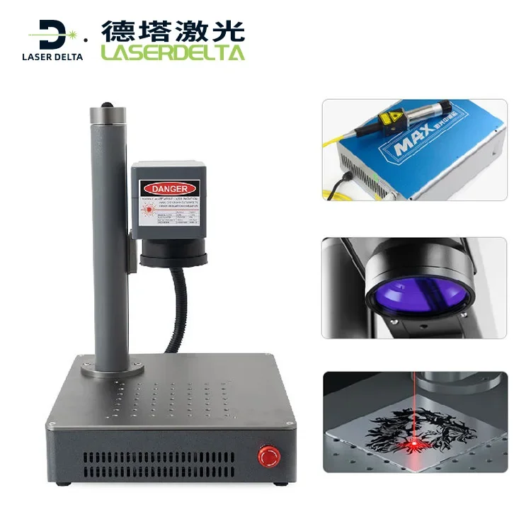 Multifunctional Desktop portable fiber Mini Marker 20W fiber marking machine For Metal