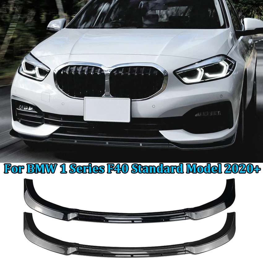 

Car Front Bumper Spoiler Lip For BMW 1 Series F40 Standard Edition 2020+ Standard Model Gloss Black Splitter Lip Kit Tuning