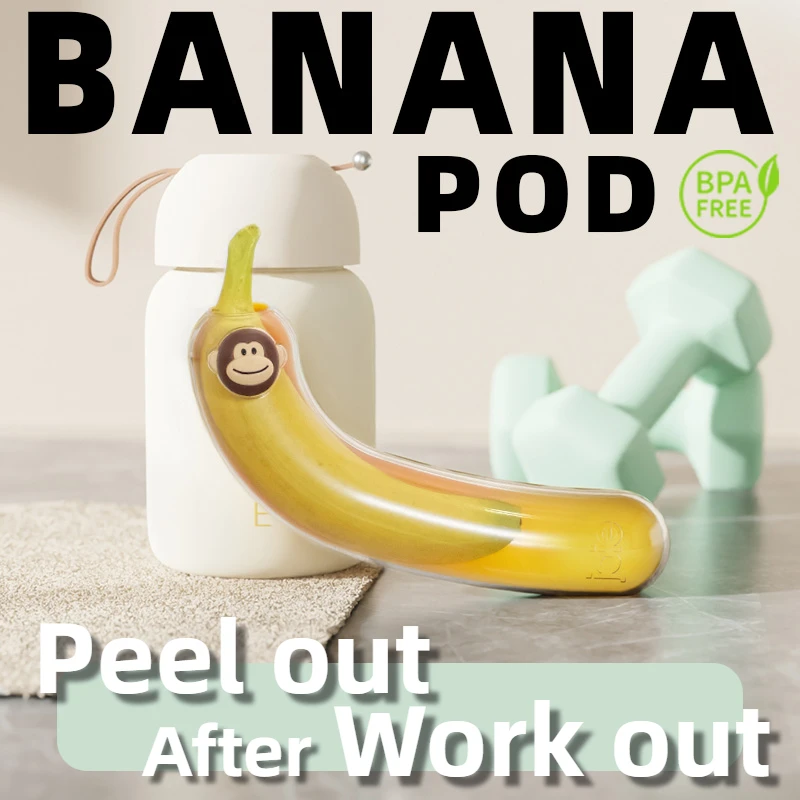 Boîte à Banane Protectrice 2 Pièces - Étui Portable Anti-Écrasement Avec Fourchette - XPEX
