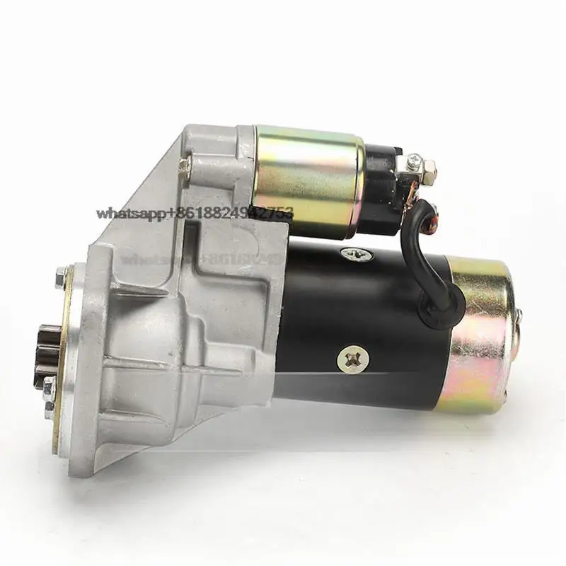 High quality 4JG1 excavator starter motor 24V  2 holes  9 teethes  3.5KW