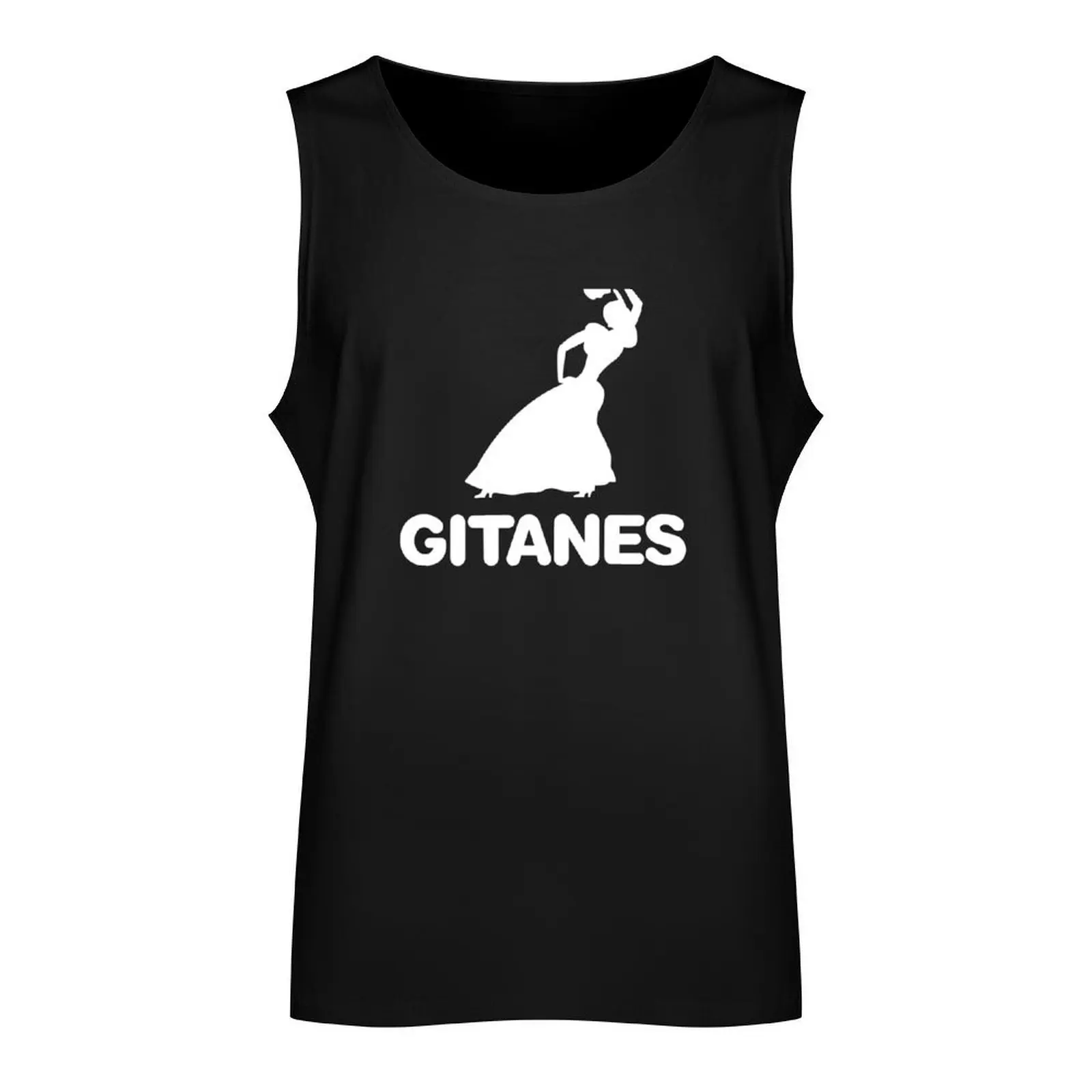 1970's vintage Gitanes gypsy dancer emblem - Matra, Ligier, Serge Gainsbourg - white print Tank Top Men's gym clothing fitness