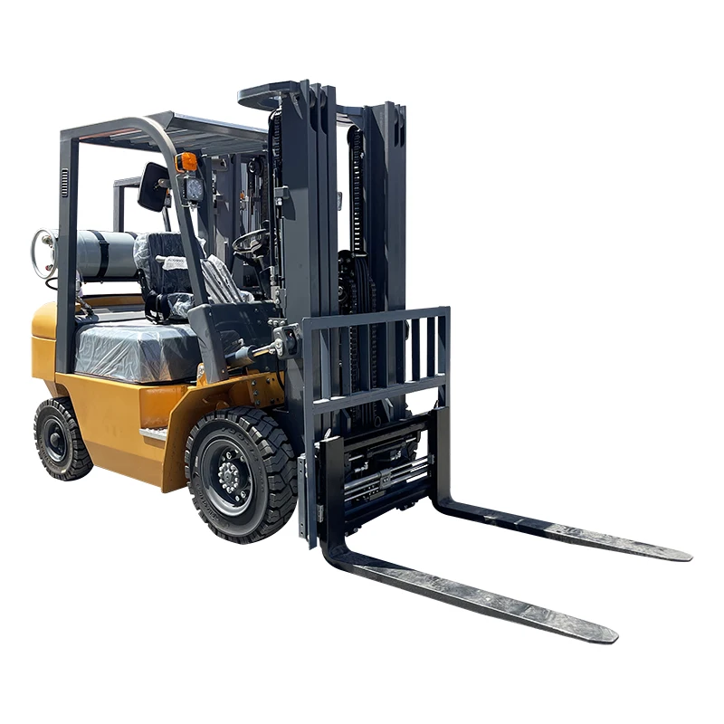 3T hydraulic diesel handling forklift integrated grabbing and lifting forklift for loading and unloading