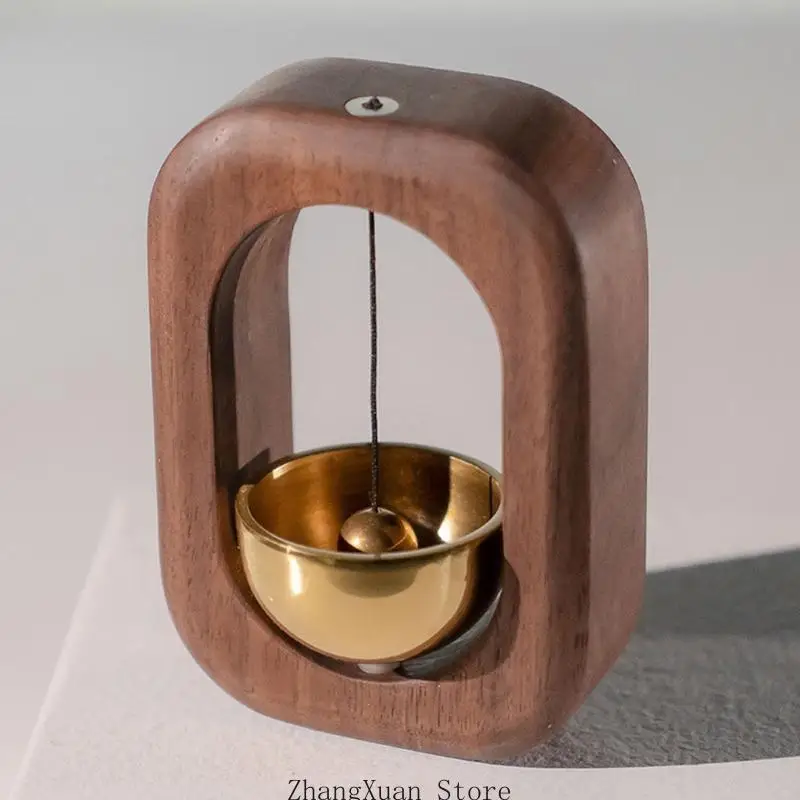 Holz-Saugnapf-Tür-Windspiel, reines Kupfer, magnetische Türklingel, Kühlschrankmagnet, Einweihungsgeschenk, 3 x – Detail 3