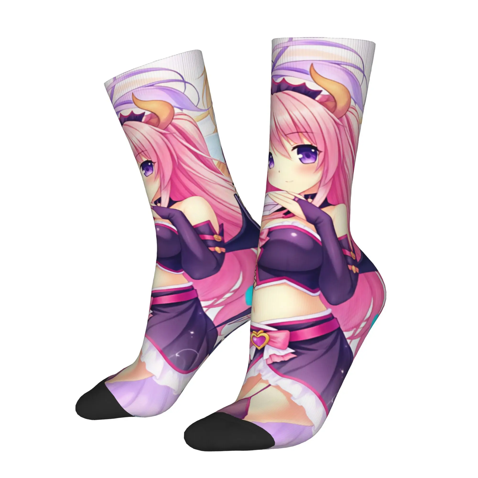 Cool Boku to Koi Suru Ponkotsu Akuma Socks Women Men Warm 3D Print Game Sports Football Socks