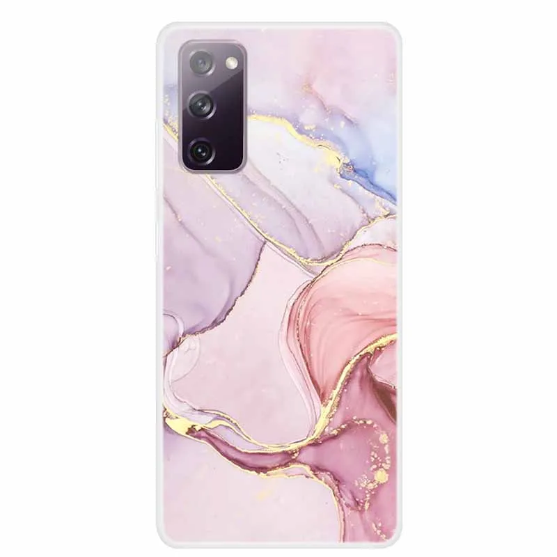 For Samsung S20 FE 2022 Case Marble Clear Soft TPU Silicon Back Cover For Samsung Galaxy S20 FE 5G Case Bumper Funda S20 FE 2022