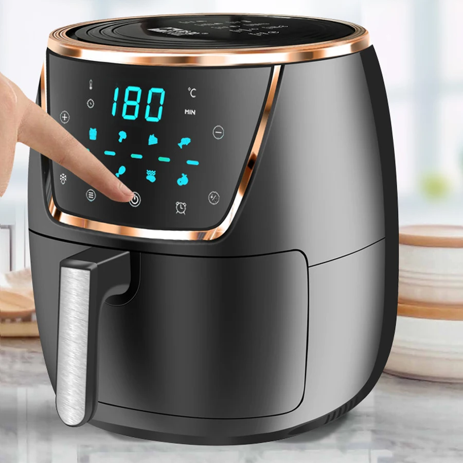 1500W 220V 7.2L oil-free air fryer hot 80 to 200 °C temperature and timer Control Hot Air Circulation Cooker