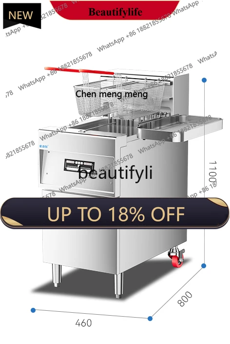 

Commercial electric heating large capacity large fryer with oil filter automatic lifting electric fryer