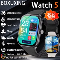 Nuevo reloj BOXUXING 5 versión Global hombres mujeres HD AMOLED pantalla ritmo cardíaco Bluetooth llamada GPS pista impermeable deportes reloj inteligente