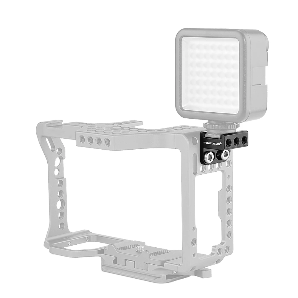 Giày Lạnh Mount Adapter 90 ° Độ Góc Cho Máy Ảnh DSLR Rig Gắn Vào Mặt Lồng Phát Hành Nhanh L Chân Đế tấm Tay Cầm Vít 1/4"