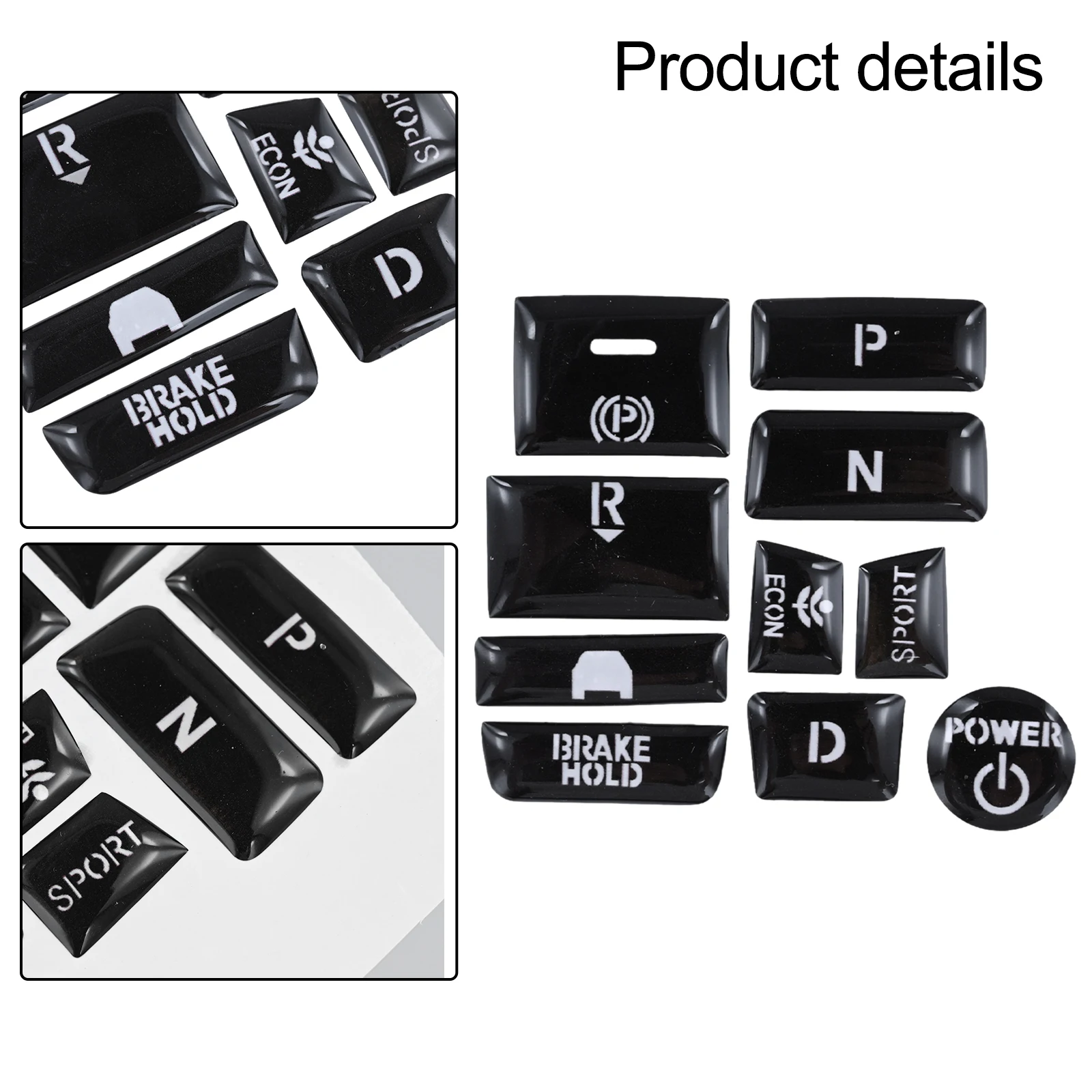 Electronic Handbrake Parking P Gear Frame Cover Decal Set for Honda For Accord 2018 2019 2020 2021 for interior Trim Upgrade