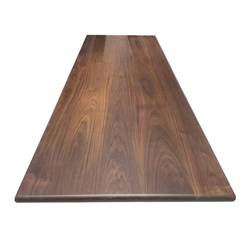 

North American black walnut board, whole board log dining table, computer table bar surface