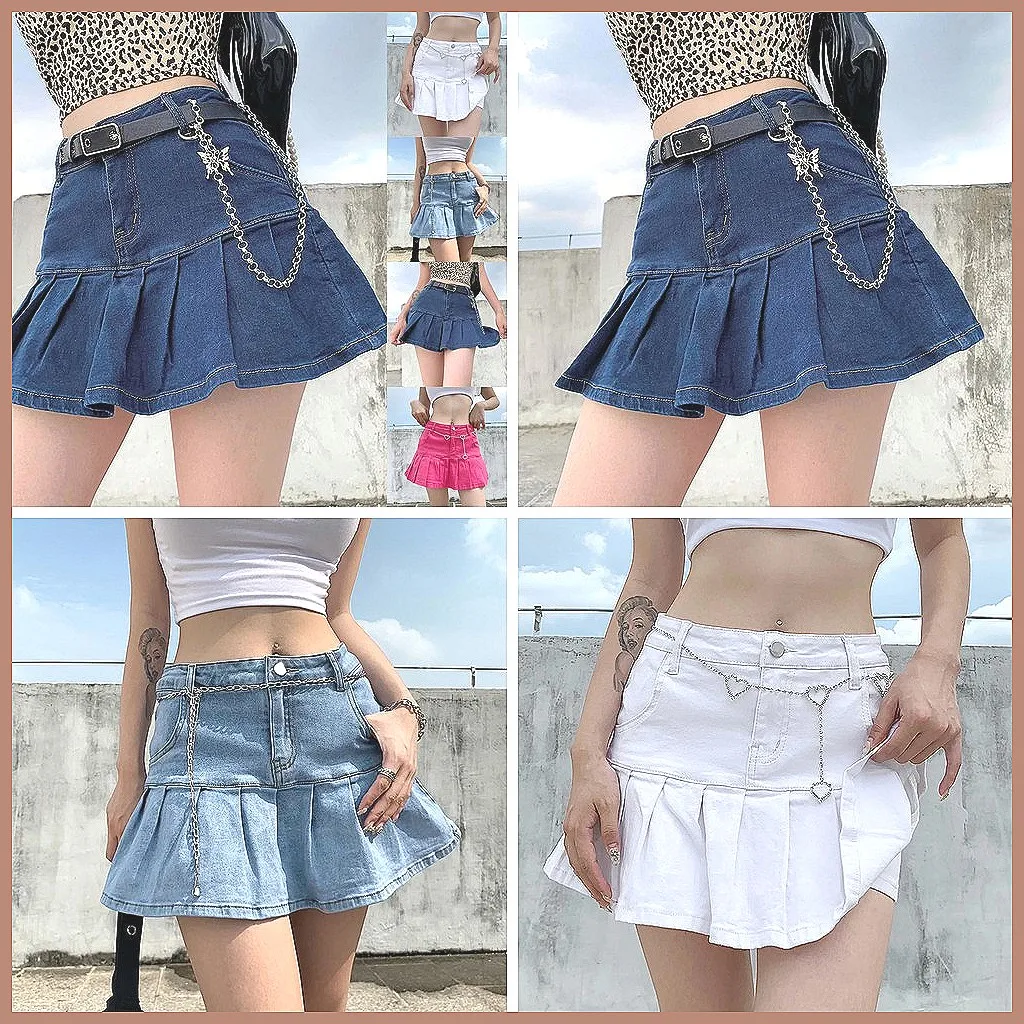 

High Waist Zipper Mini Skirt for Women, Streetwear Fitness Stretch Short Skirt (68 Characters)